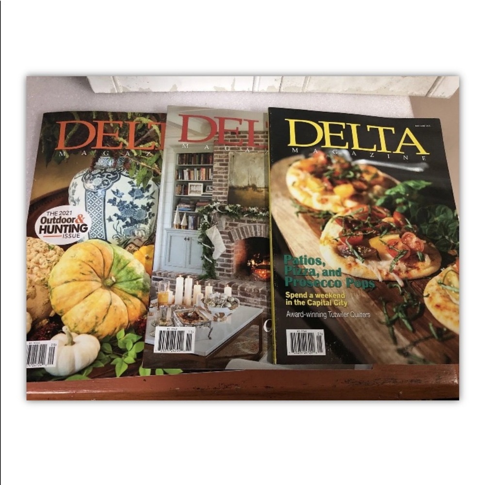 Mississippi DELTA MAGAZINE LOT 3 issues home garden food hunting